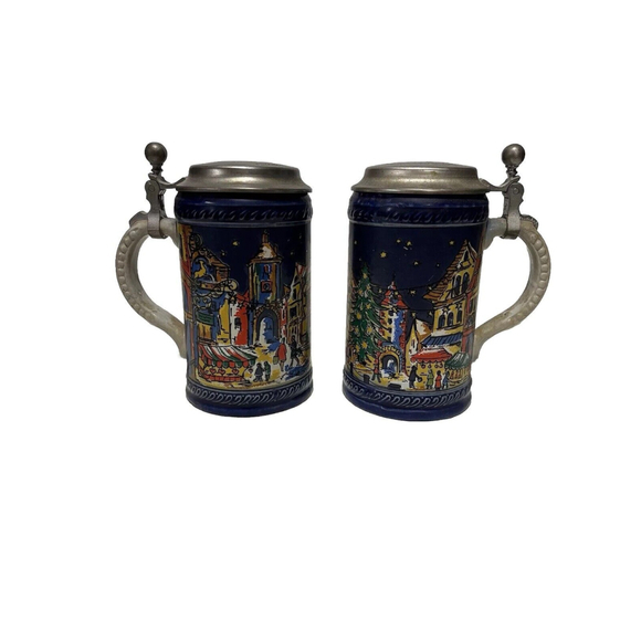 Vintage 1980 Rothenburg Christmas Fair 3rd Annual Beer Stein Limited‎ Edition - Picture 1 of 10